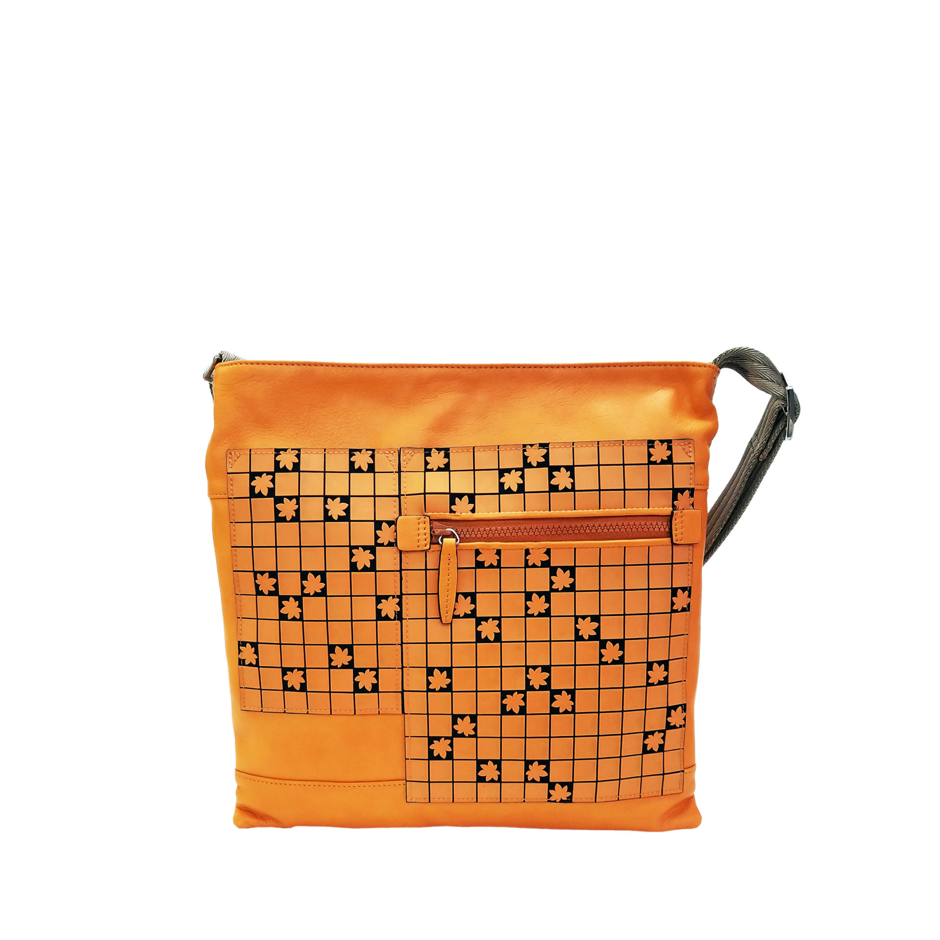 Leather Misto sacoche orange | caede京都