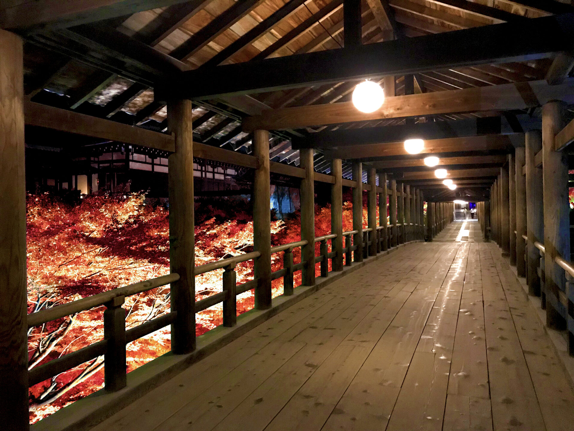 東福寺の紅葉のライトアップ