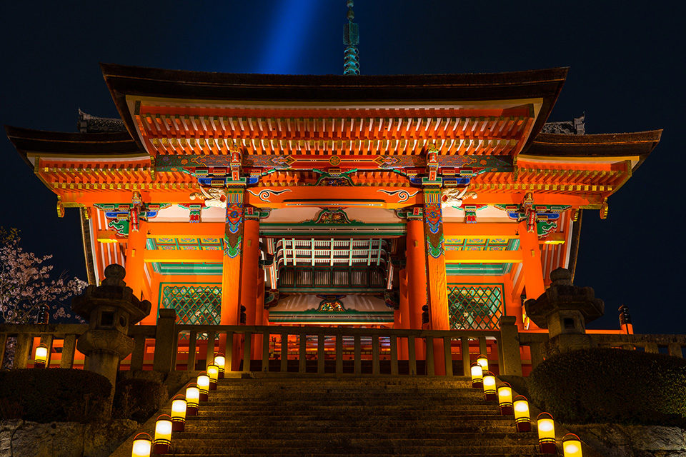 ライトアップ清水寺