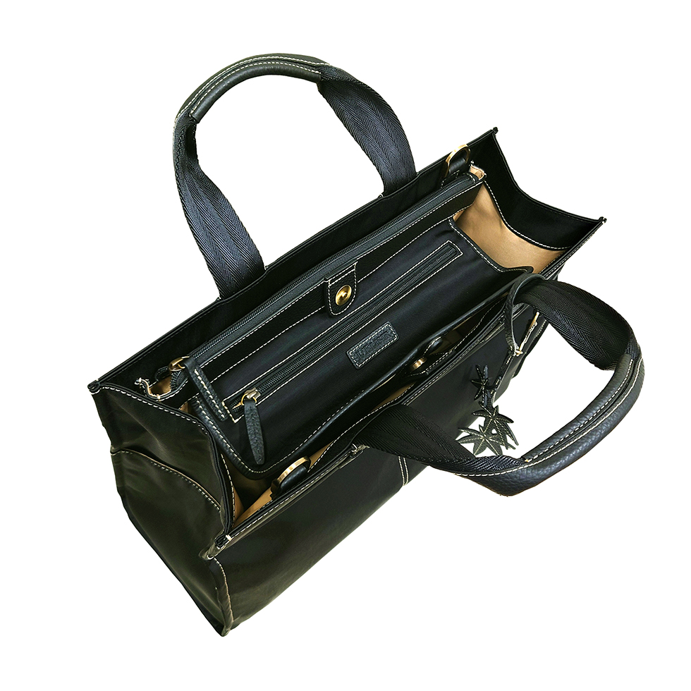 京都限定のELISIR caede KYOTO | エリシアカエデ京都のバッグシリーズ　Wrinkle Serena Grande Black