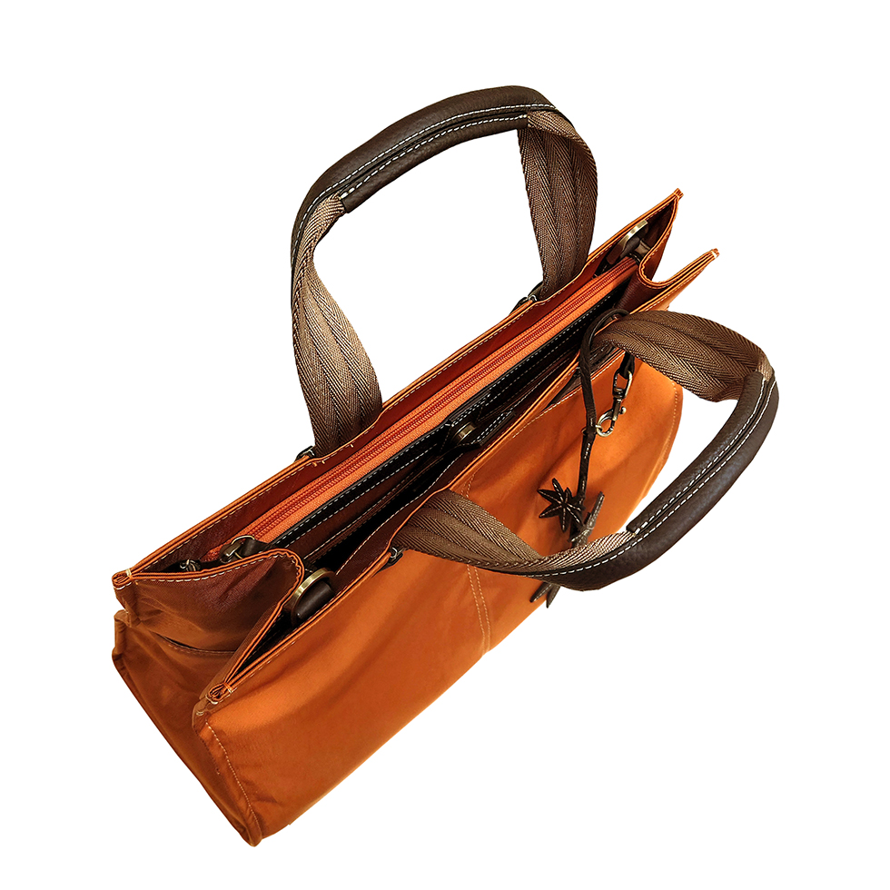 京都限定のELISIR caede KYOTO | エリシアカエデ京都のバッグシリーズ　Wrinkle Serena Grande Orange