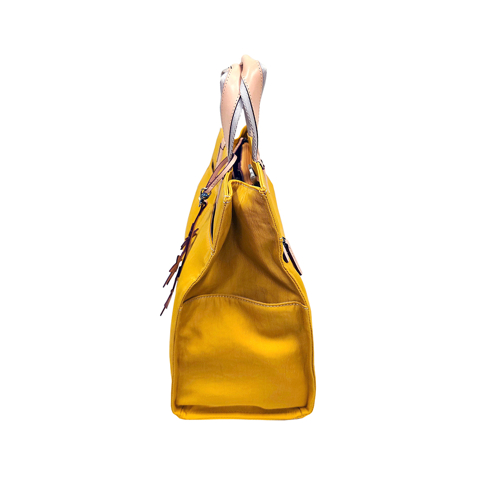 京都限定のELISIR caede KYOTO | エリシアカエデ京都のバッグシリーズ　Wrinkle Serena Grande Yellow
