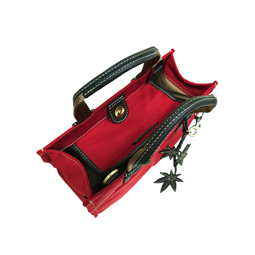 京都限定のELISIR caede KYOTO | エリシアカエデ京都のバッグシリーズ　Wrinkle Serena Mini Red