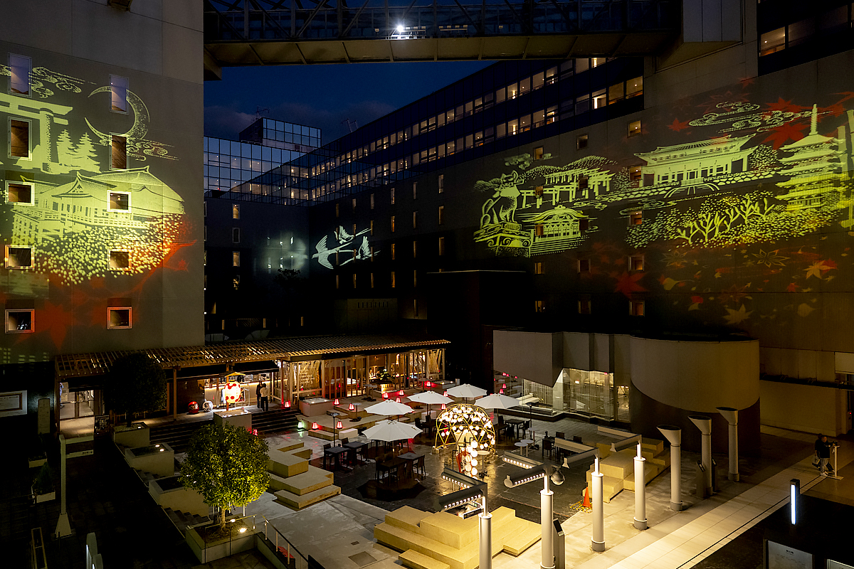 京都の新名所NIWA 夜間マッピング